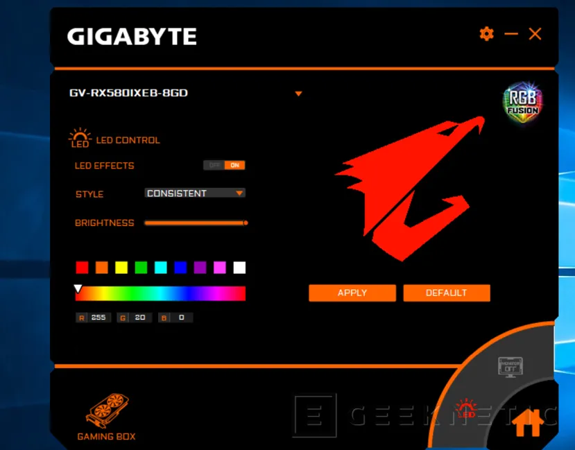 Geeknetic Review Tarjeta Gráfica Externa Gigabyte RX580 Gaming Box 11