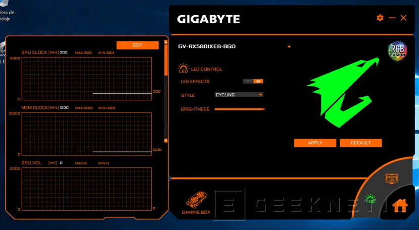 Geeknetic Review Tarjeta Gráfica Externa Gigabyte RX580 Gaming Box 13
