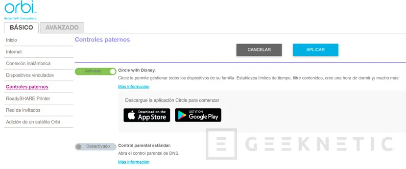 Geeknetic Cómo configurar el control Parental Avanzado Disney Circle en routers Netgear 5