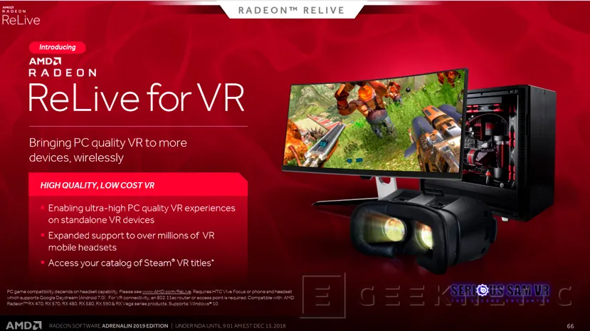 Geeknetic AMD Radeon Adrenalin 2019 con Streaming móvil y VR, OC automático y optimización de juegos 10