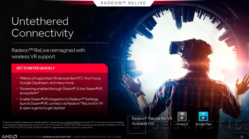 Geeknetic AMD Radeon Adrenalin 2019 con Streaming móvil y VR, OC automático y optimización de juegos 9