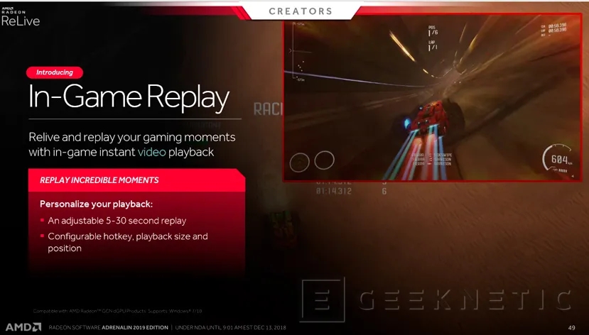 Geeknetic AMD Radeon Adrenalin 2019 con Streaming móvil y VR, OC automático y optimización de juegos 21