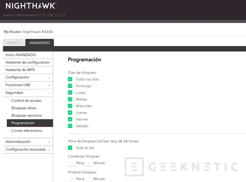 Geeknetic Review Router Netgear Nighthawk AX8 RAX80 24