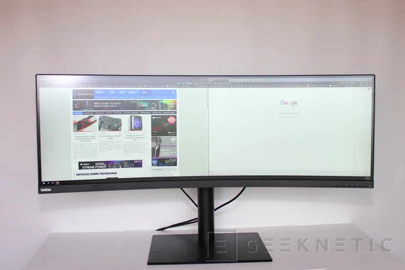 Geeknetic Review Monitor Super UltraWide Lenovo ThinkVision P44w 4