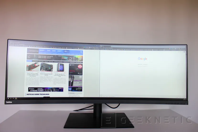 Geeknetic Review Monitor Super UltraWide Lenovo ThinkVision P44w 26