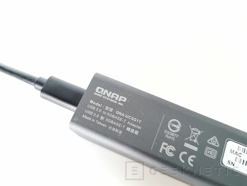 Geeknetic Review Adaptador QNAP QNA-UC5G1T USB 3.0 a 5 GbE 4