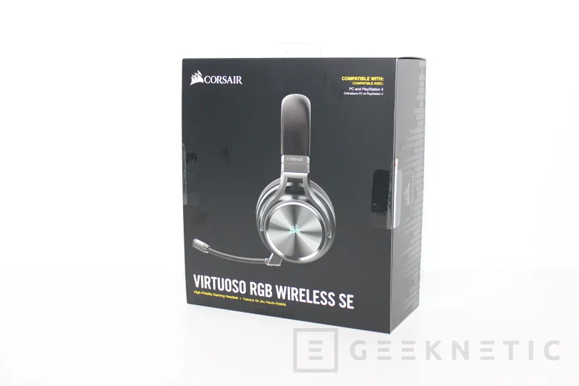 Corsair Virtuoso RGB, auriculares gaming inalámbricos con sonido envolvente  7.1 y 20 horas de autonomía