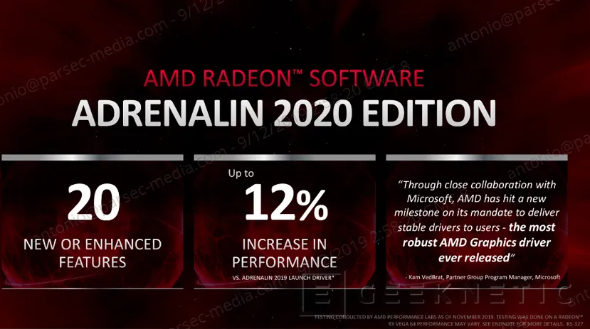 Geeknetic Drivers AMD Radeon Adrenalin 2020, diseño renovado, Integer Scaling y Radeon Boost con resolución dinámica 2