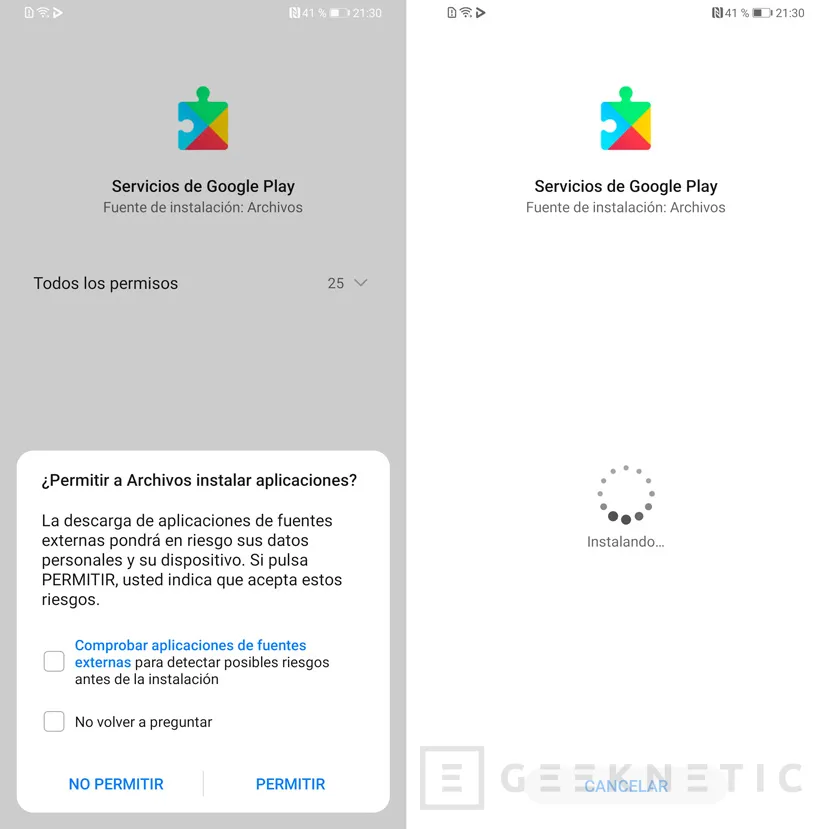 Geeknetic Cómo instalar los servicios y aplicaciones de Google en el Huawei Mate 30 Pro 17