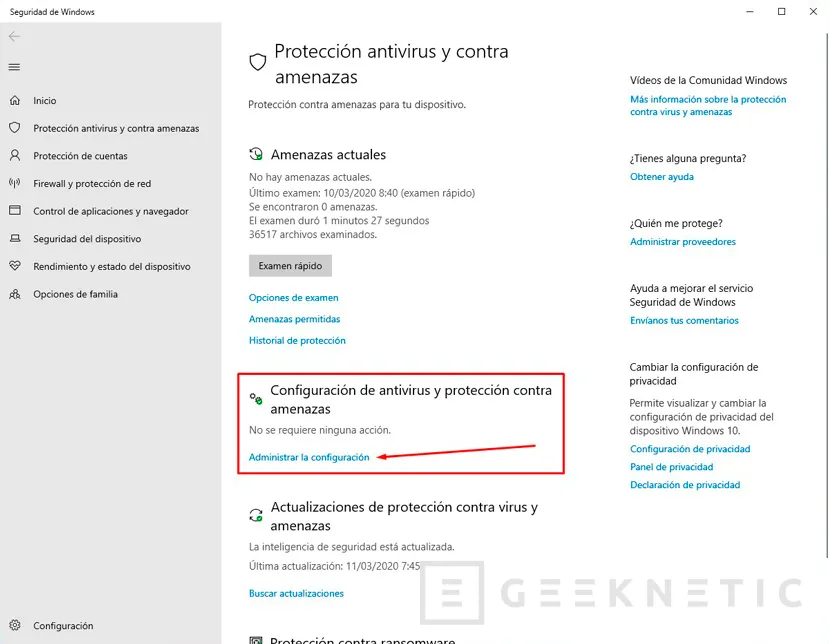 Geeknetic Cómo desactivar el Antivirus Windows Defender permanentemente 6
