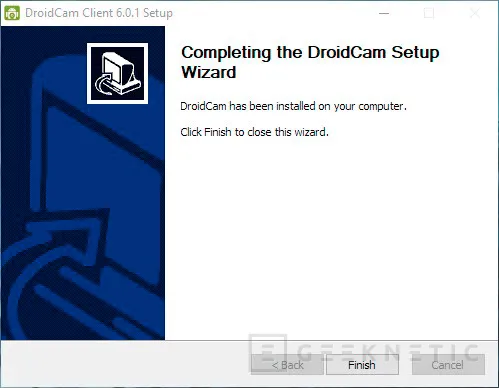Geeknetic Droidcam: Cómo usar la cámara de tu móvil como Webcam del PC 2