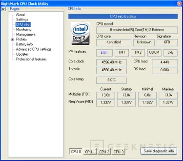 Geeknetic Intel Core 2 Extreme QX6850 a 4.6GHz 8