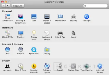Geeknetic MacOS X Leopard. Analizado sobre un PC 5