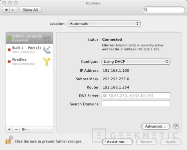 Geeknetic MacOS X Leopard. Analizado sobre un PC 6