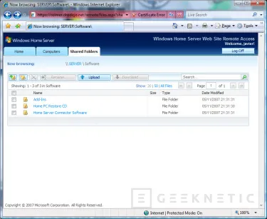 Geeknetic Windows Home Server. El servidor de archivos familiar 6