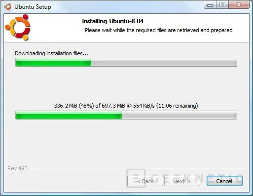 Geeknetic Instala Ubuntu 8.04 desde Windows con Wubi 3