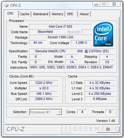 Geeknetic Overclocking Core i7 920. Próxima parada 4.2GHz 7