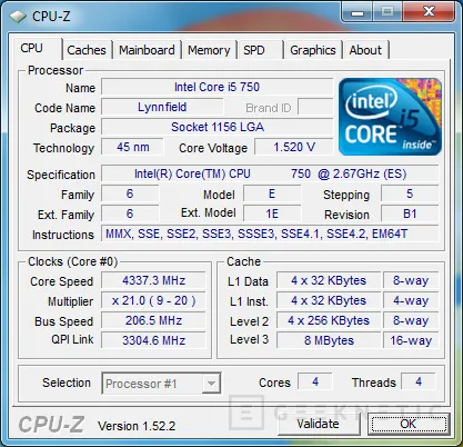 Geeknetic Intel Lynnfield Core i5 750 8