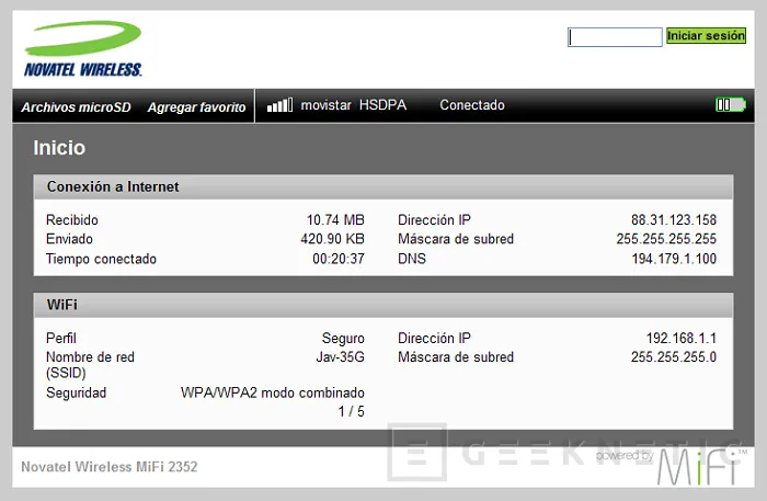 Geeknetic Novatel MiFi 2352. Movilízate a lo grande 6