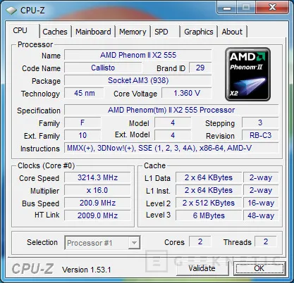 Geeknetic AMD Phenom 2 X2 555. Diversión para entusiastas 2