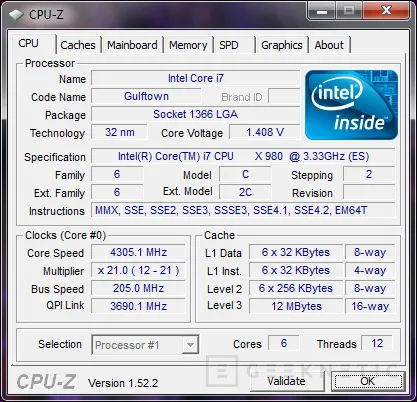 Geeknetic Intel Core i7-980X Extreme Edition. “Seis Cilindros” para tu PC 7