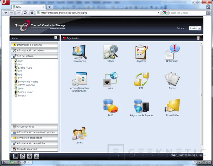 Geeknetic Thecus N7700SAS. El NAS empresarial 7