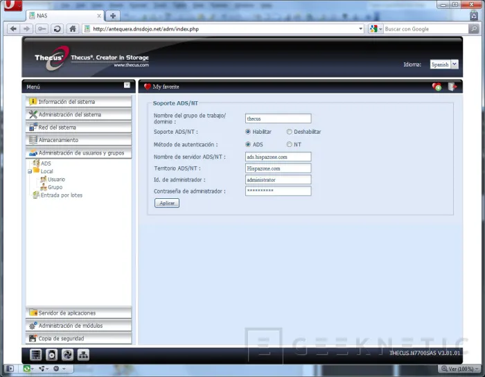 Geeknetic Thecus N7700SAS. El NAS empresarial 8