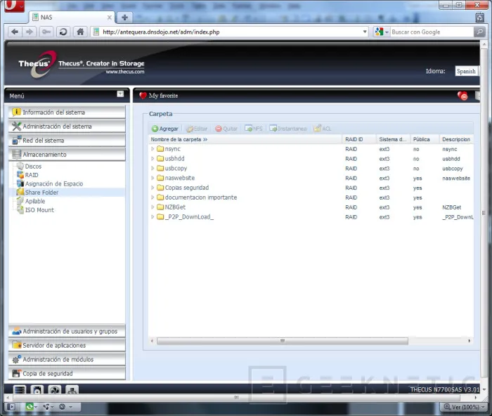 Geeknetic Thecus N7700SAS. El NAS empresarial 14