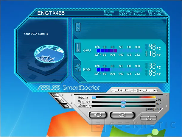 Geeknetic ASUS Geforce GTX 465. Fermi se va abaratando 5