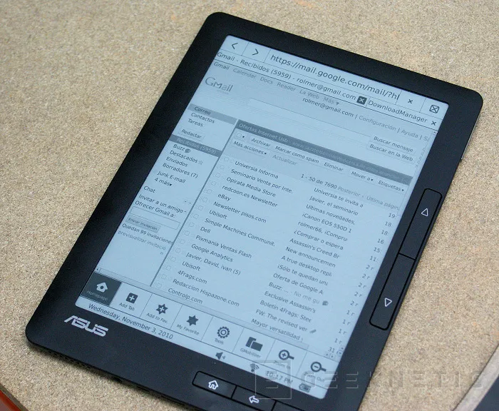 Geeknetic ASUS DR-900 e-Reader. Primeras impresiones 7