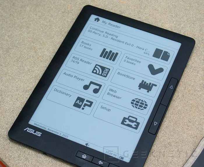 Geeknetic ASUS DR-900 e-Reader. Primeras impresiones 8