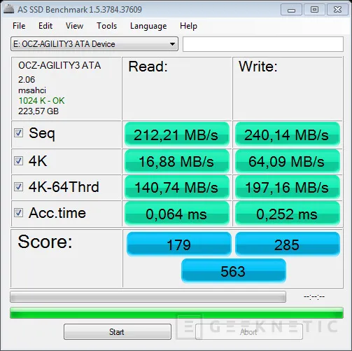 Geeknetic OCZ Agility 3 SATA III 2.5” 240GB SSD 10