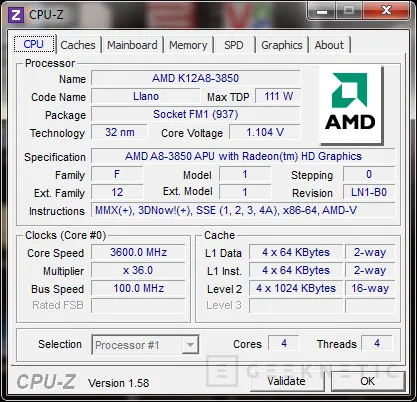 Geeknetic AMD Fusion Llano A8 y A6 para sistemas sobremesa 12