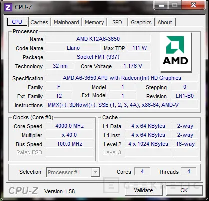 Geeknetic AMD Fusion APU A6-3650 7