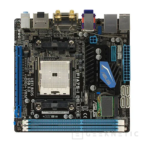 Geeknetic ASUS F1A75-I Deluxe. Llano en Mini-ITX 1