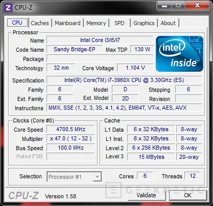 Geeknetic Intel Core i7-3960X Sandy Bridge E 9