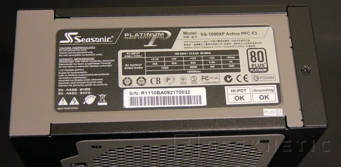 Geeknetic Seasonic Platinum Series 1000w 11