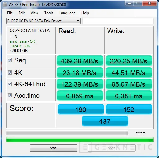 Geeknetic OCZ Octane 512GB SSD Drive 5