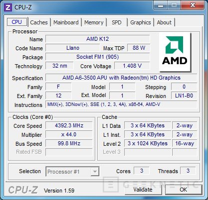 AMD APU A6 3500. Tres n cleos mucha gr fica An lisis Completo en