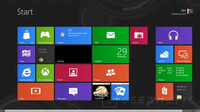 Geeknetic Windows 8 Consumer Preview 1