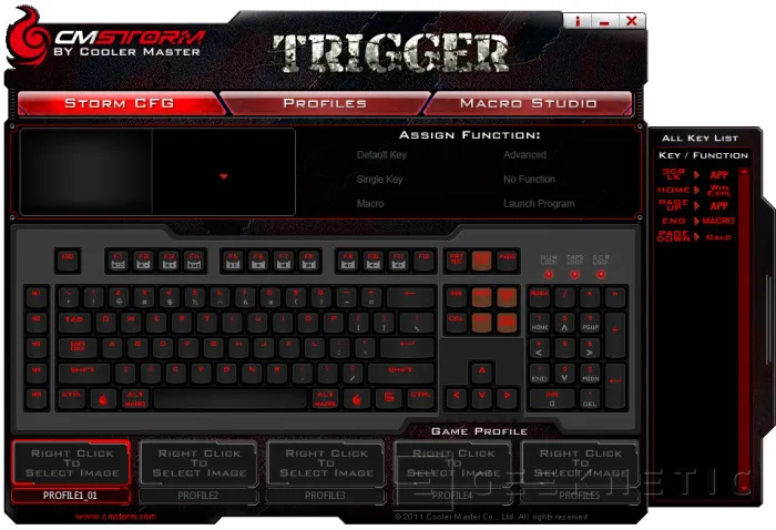 Geeknetic Cooler Master CM Storm Trigger Gaming Keyboard 13