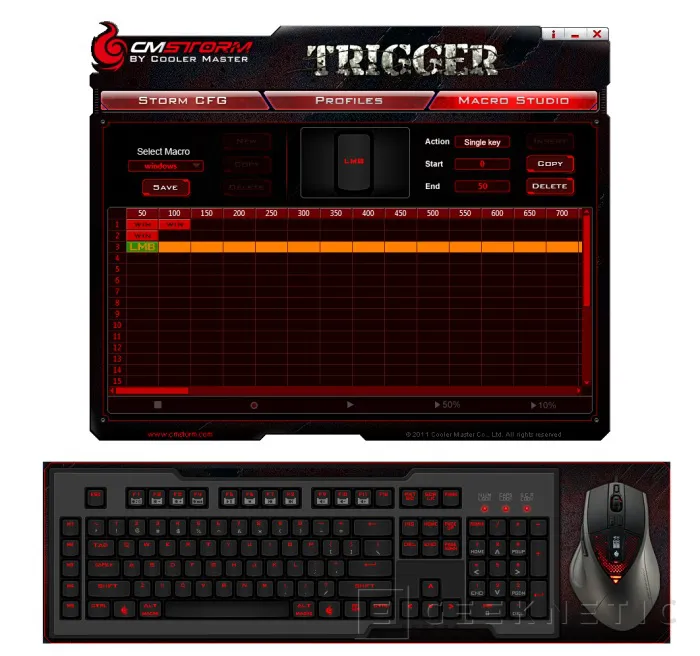 Geeknetic Cooler Master CM Storm Trigger Gaming Keyboard 14
