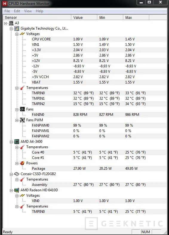 Geeknetic AMD A4-3400. La versión más económica de las APU de AMD 3