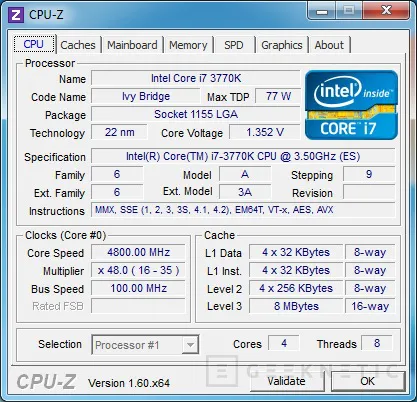 Geeknetic Intel Core i7-3770k. Tercera generación Core 17