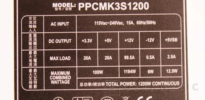 Geeknetic OCZ PC Power & Cooling Silencer Mark III 1200w 2