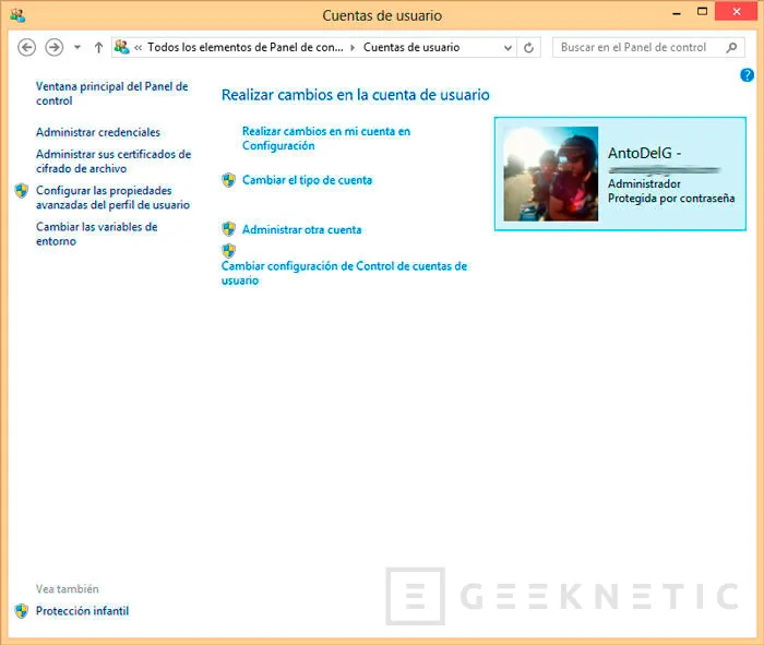 Geeknetic Control parental en Windows 8 1