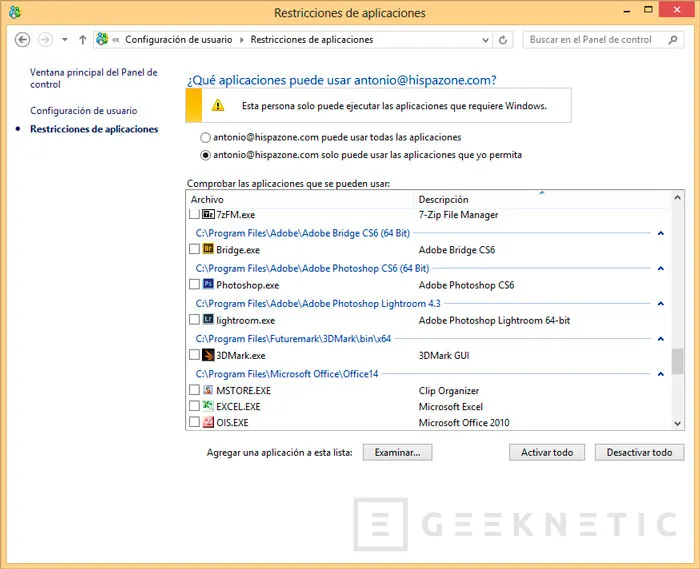 Geeknetic Control parental en Windows 8 12